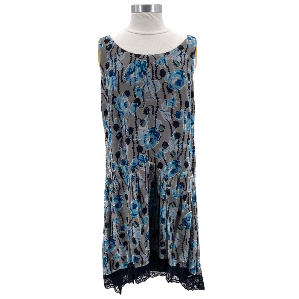 RARE Highly Sought-After Vintage Anna Sui Velvet Embellished Flapper Dress L